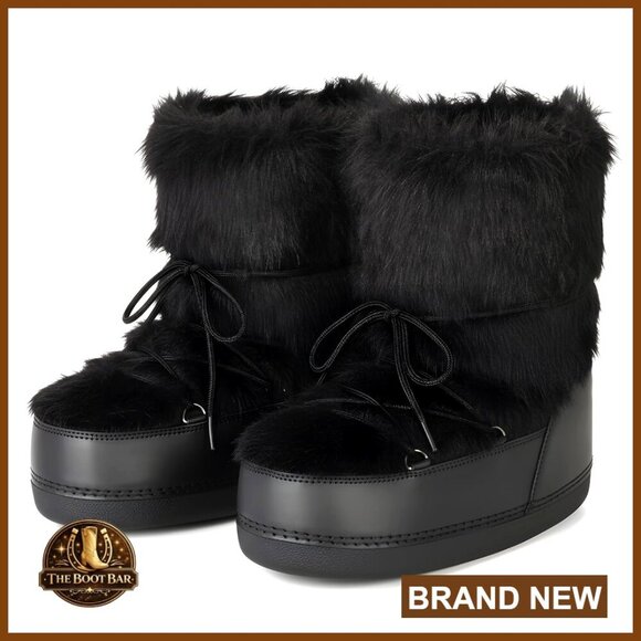 Shoes - Faux Fur Ankle Boots Winter Snow Boots Warm Cozy Fluffy Fuzzy Comfortable